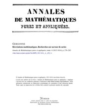 Cover of Recherches sur un tour de cartes