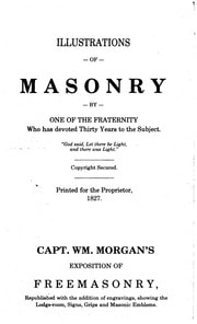 Cover of Illustrations Of Masonry Capt WM Morgan Mason 1827