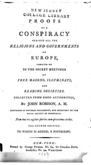 Cover of John Robinson Proofs Of A Conspiracy