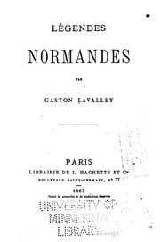 Cover of Légendes Normandes