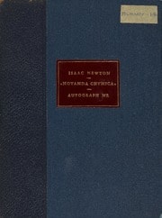 Cover of Notanda chymica [manuscript]