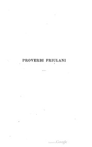 Cover of Proverbi Friulani