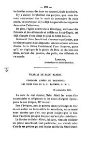 Cover of Vicariat de Saint-Albert: Cinquante années de sacerdoce. Les noces d'or du R.P. Lacombe, O.M.I: 25 septembre 1899