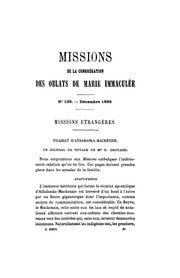 Cover of Vicariat d'Athabaska-Mackenzie: un journal de voyage de Mgr. E. Grouard