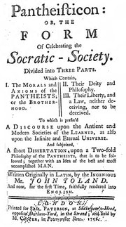 Cover of Pantheisticon