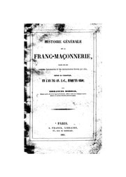 Cover of Rebold Histoire De Franc Maconnerie 1851