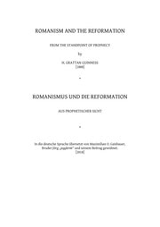 Cover of Romanismus & Die Reformation, H.G.Guinness [1888], DE