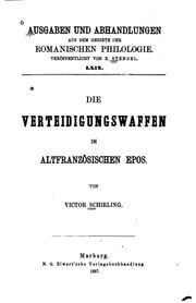Cover of Die Verteidigungswaffen im altfranzösischen Epos