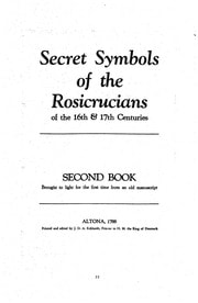 Cover of Secret Symbols of the Rosicrucians of the 16th and 17th Centuries, Book 2