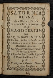 Cover of Saturnia regna