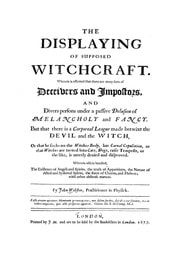 Cover of The Displaying Of Supposed Witchcraft ( 1677)