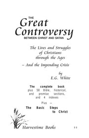 Cover of The Great Controversy - Between Christ and Satan - The Conflict of the Ages in the Christian Dispensation