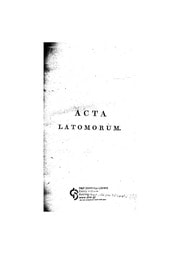Cover of Thory Acta Latomorum T 1 ( 1815)