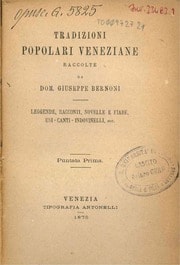 Cover of Tradizioni Popolari Veneziane