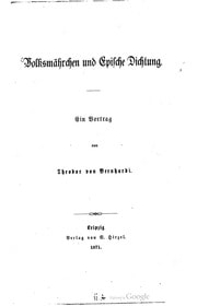 Cover of Volksmährchen und epische Dichtung. Ein Vortrag
