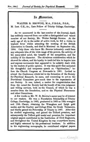Cover of Walter R. Brown Obituary