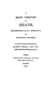 Cover of A brief treatise on death