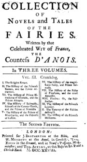 Cover of A Collection of Novels and Tales of the Fairies