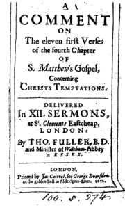 Cover of A Comment on the Eleven First Verses of the Fourth Chapter of S. Matthew's Gospel, Concerning