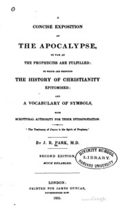 Cover of A Concise Exposition of the Apocalypse: So Far as the Prophesies are