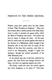 Cover of A few plain thoughts on prophecy, particularly as it relates to the latter