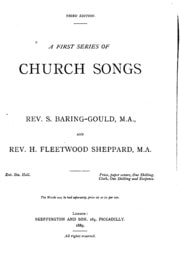 Cover of A First Series of Church Songs