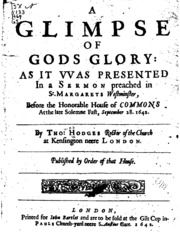 Cover of A Glimpse of God's Glory