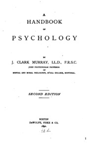 Cover of A handbook of psychology