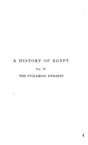 Cover of A History of Egypt
