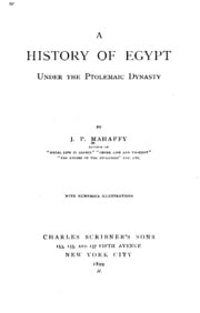 Cover of A History of Egypt Under the Ptolemaic Dynasty