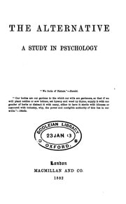 Cover of The alternative: a study in psychology [by E.R. Clay]