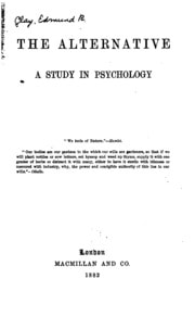 Cover of The Alternative: A Study in Psychology