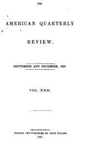 Cover of The American Quarterly Review