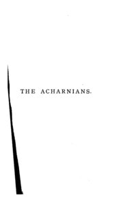 Cover of A Metrical Version of the Acharnians, the Knights, and the Birds, with Occasional Comment