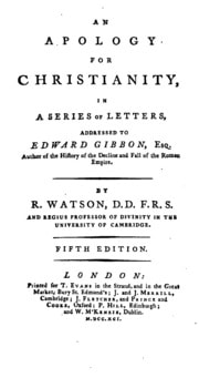 Cover of An Apology for Christianity,: In a Series of Letters, Addressed to Edward Gibbon, Esq., Author