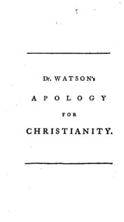 Cover of An Apology for Christianity: In a Series of Letters, Addressed to Edward Gibbon, Esq., Author of