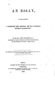 Cover of An essay, on the question, 'whether the British Druids offered human sacrifices'