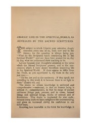 Cover of Angelic Life in the Spiritual World, as Revealed by the Sacred Scriptures