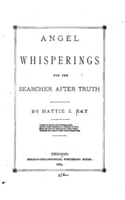 Cover of Angel Whisperings: For the Searcher After Truth