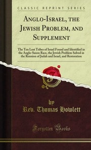 Cover of Anglo-Israel, the Jewish Problem, and Supplement