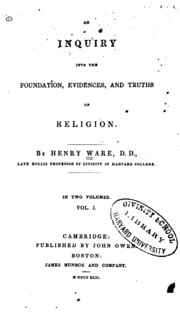 Cover of An Inquiry Into the Foundation, Evidences, and Truths of Religion