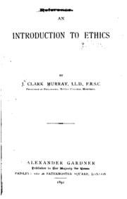 Cover of An Introduction to Ethics
