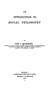 Cover of An Introduction to Social Philosophy