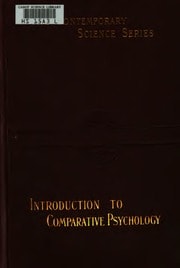 Cover of An Introduction to Comparative Psychology