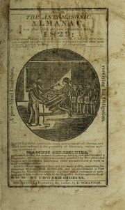 Cover of The anit-masonic almanac, for the year of the Christian era…: calculated for the horizon of Rochester, N.Y…
