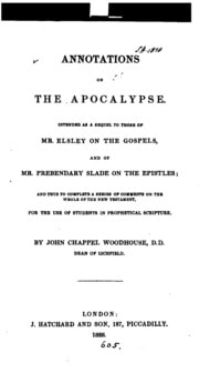 Cover of Annotations on the Apocalypse: Intended as a Sequel to Those of Mr. Elsley on the Gospels, and