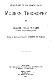 Cover of An outline of the principles of modern theosophy