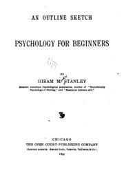 Cover of An Outline Sketch, Psychology for Beginners