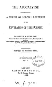 Cover of The Apocalypse, a ser. of special lects. Unabridged and unmutilated ed