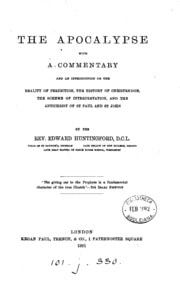 Cover of The Apocalypse, with a comm. and an intr. by E. Huntingford